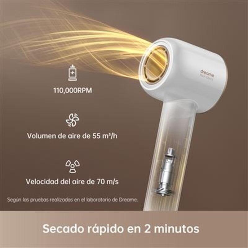 Secador Dreame Hair Glory Combo com fluxo de ar de 70m/s