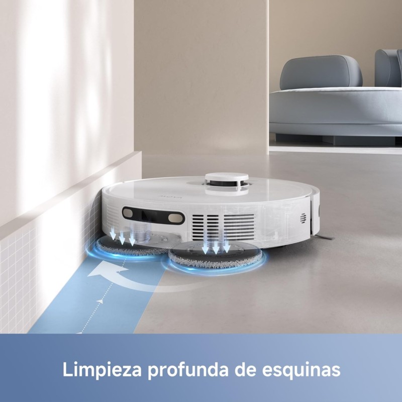 Dreame Mova E30 Ultra Blanco con protección de alfombras