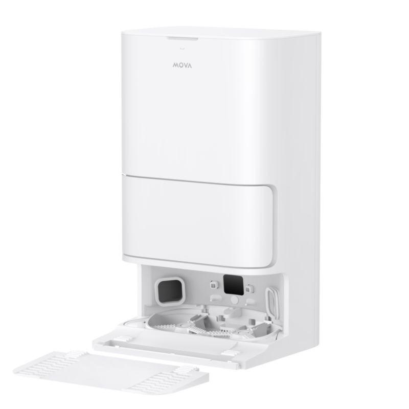 Detalle de la estación base del Dreame Mova E30 Ultra Blanco