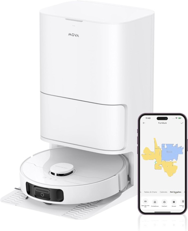 Dreame Mova E30 Ultra Blanco con control remoto