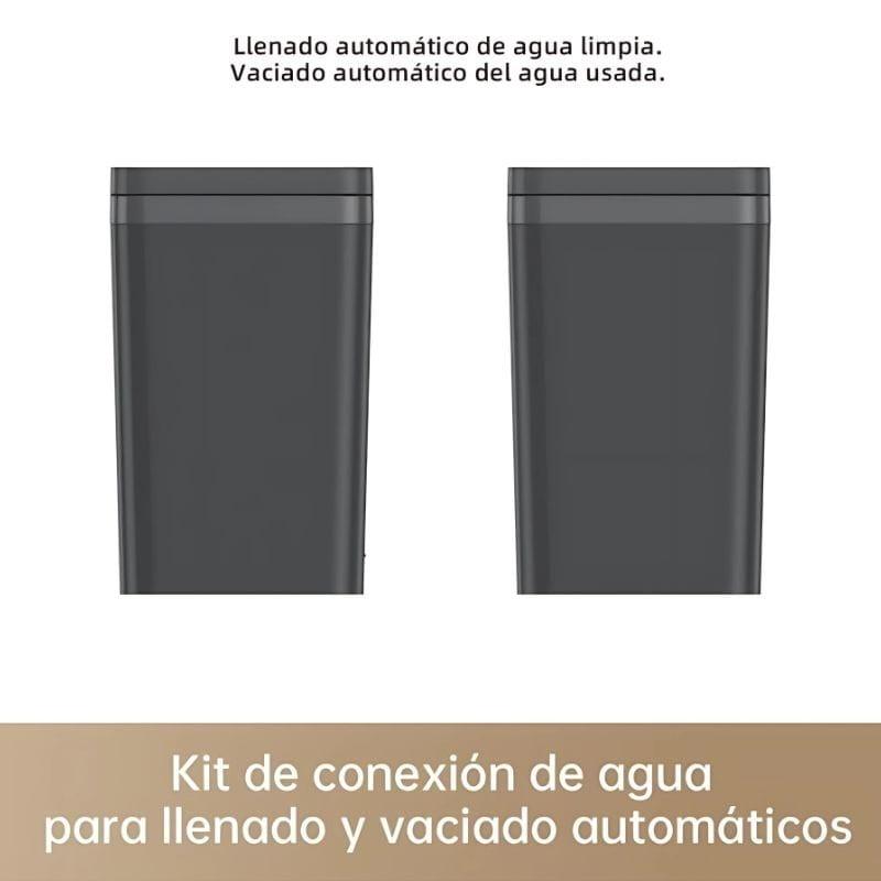 Detalle de los tanques de agua del Kit de conexión automática de agua Dreame RAW4 