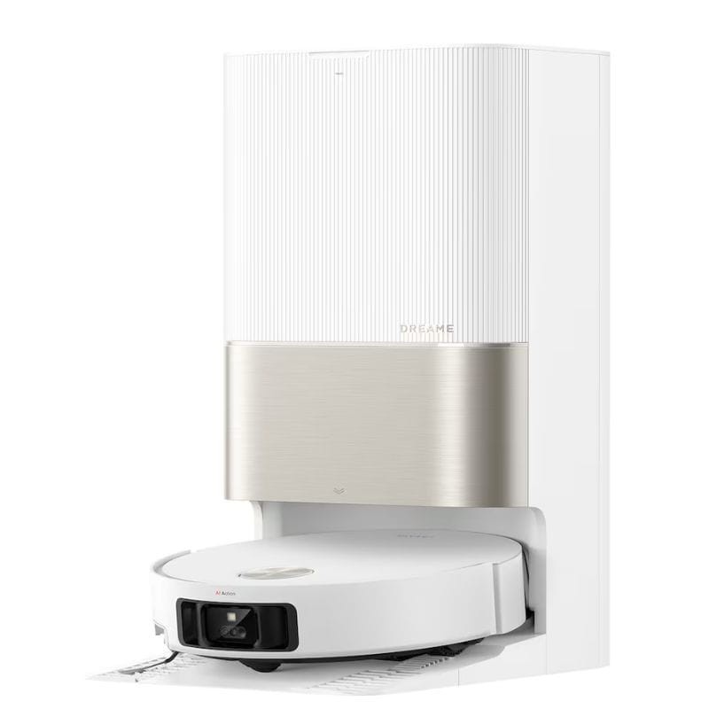 Dreame X50 Ultra Complete Blanco - Robot Aspirador imagen lateral derecho con base de carga