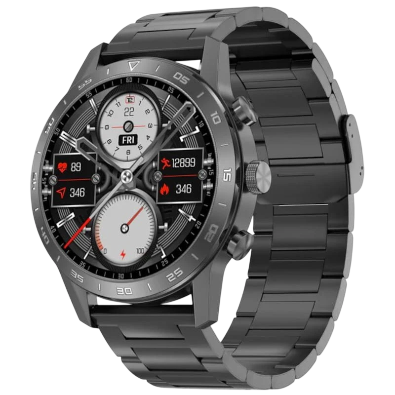 DT NO.1 DT70 Correa Metálica Negra - Reloj inteligente