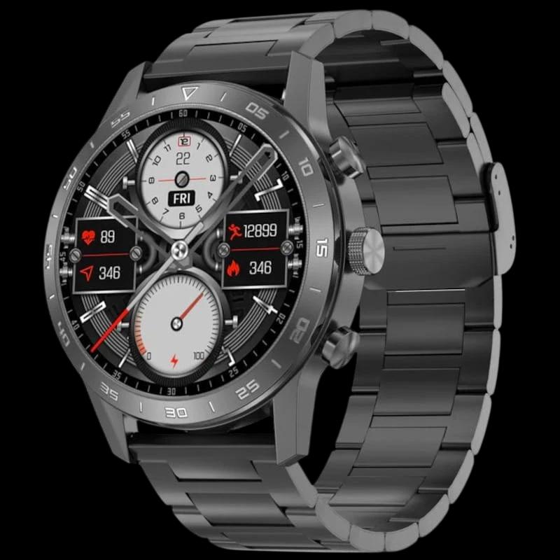 DT NO.1 DT70 Correa Metálica Negra - Reloj inteligente