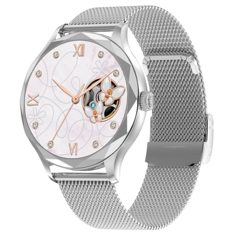 DT NO.1 DT Diamond Argent avec bracelet métallique - Montre intelligente