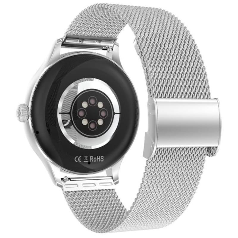 Arrière de DT NO.1 DT Diamond Argent avec bracelet métallique - Montre intelligente