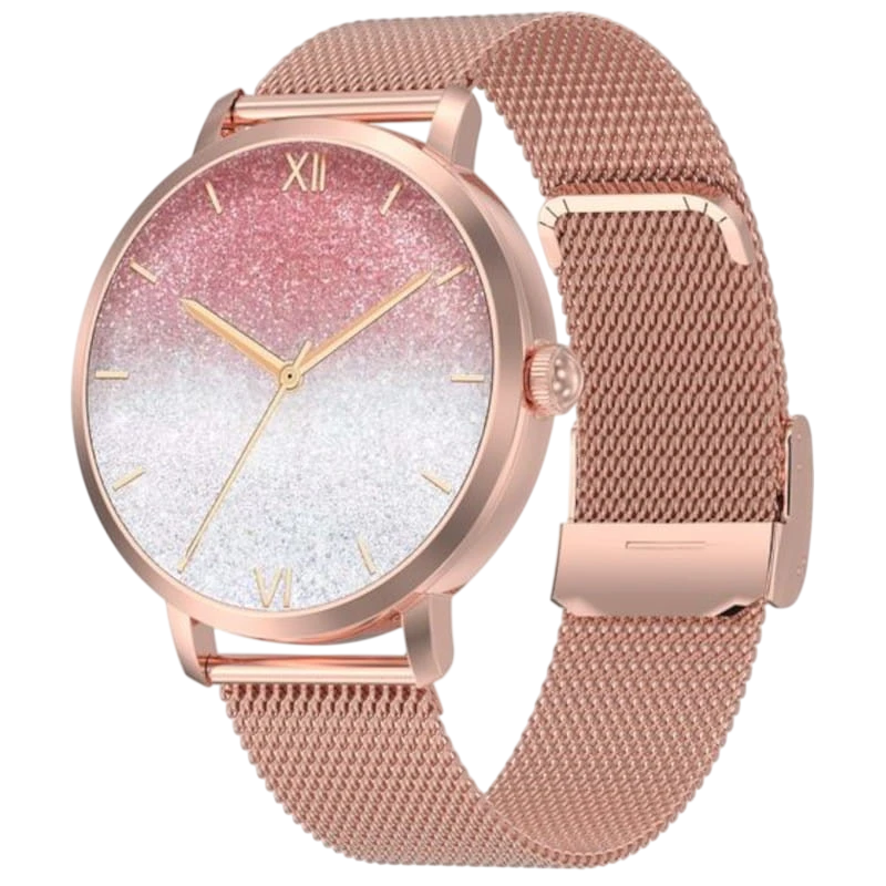 DT NO.1 DTS Dorado con Correa Metálica - Reloj inteligente