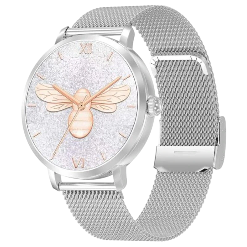 DT NO.1 DTS Argent avec bracelet métallique - Montre intelligente