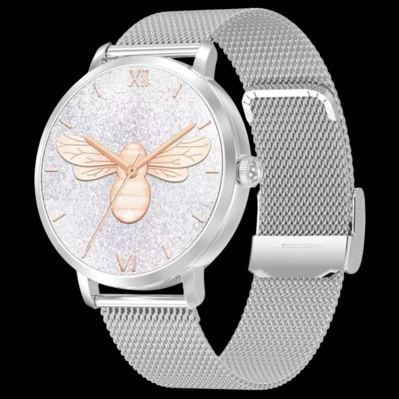DT NO.1 DTS Argent avec bracelet métallique - Montre intelligente