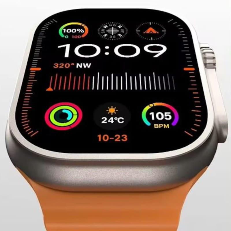 Pantalla de DT NO.1 V9 Ultra 2 Naranja - Reloj inteligente