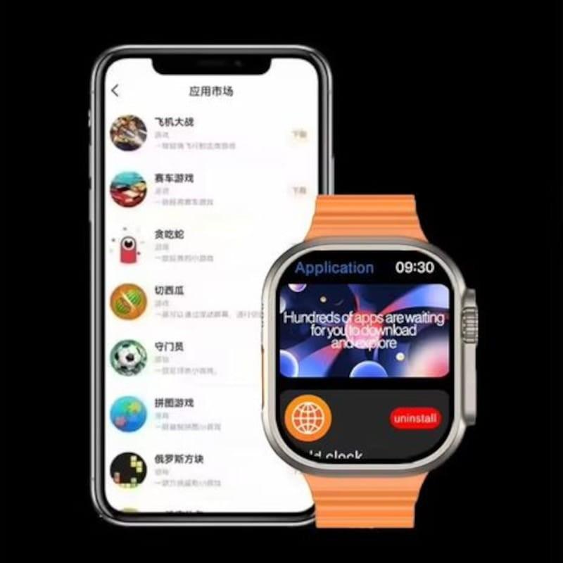 APP de DT NO.1 V9 Ultra 2 Naranja - Reloj inteligente