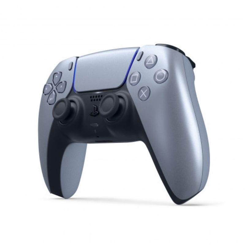 Sony DualSense Silver - Vue latérale de la manette de jeu PlayStation 5