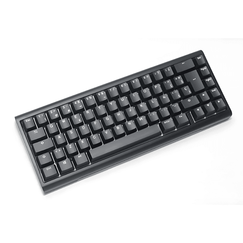 Perspective du clavier Ducky Tinker65 RGB MX-Brown avec interrupteurs noirs