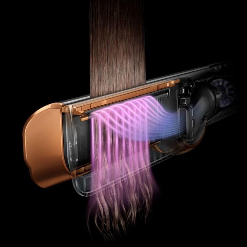 Lisseur de cheveux Dyson Airstrait 1600 W Cuivre/Nickel avec flux d'air haute pression