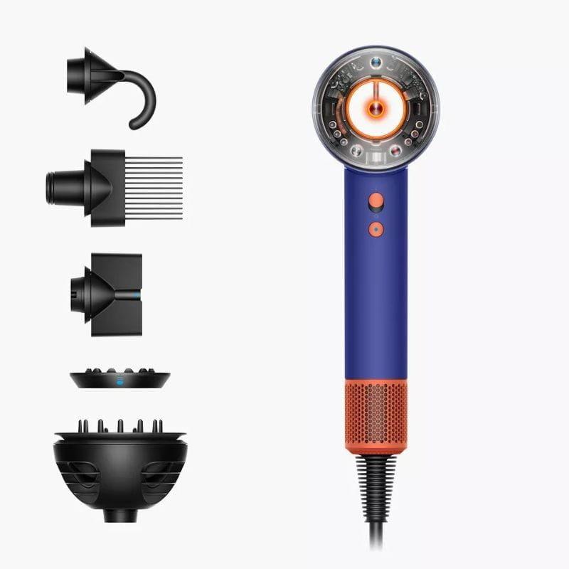 Dyson Supersonic Nural 1600 W Azul, Laranja - Secador de cabelo com acessórios