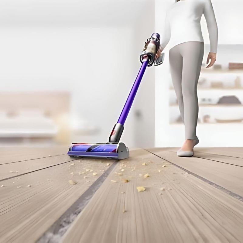 Dyson V11 Advanced  Níquel, Púrpura - Aspiradora de mano Sin bolsa limpia madera