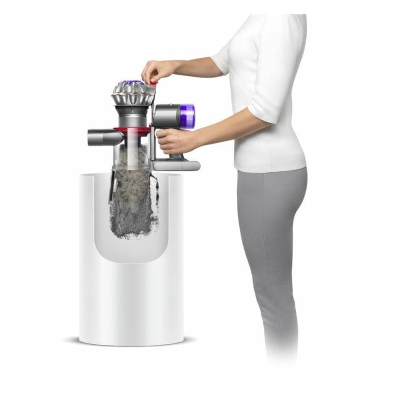 Aspirador Dyson V8 Advanced Níquel/Prata com descarte higiênico