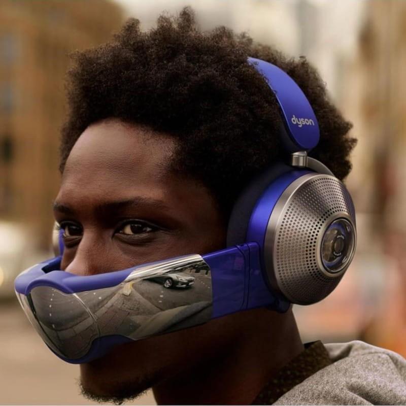 Visera de Dyson Zone Absolute+ ANC Visera Azul/Cobre - Auriculares Bluetooth