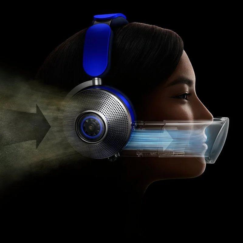 Sonido de Dyson Zone Absolute ANC Visera Azul Ultra/Azul Marino - Auriculares Bluetooth