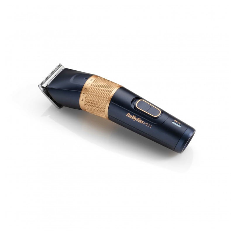 BaByliss Lithium Power E986E Carbon Titanium Blue / Gold - Tondeuse sans fil Side Image