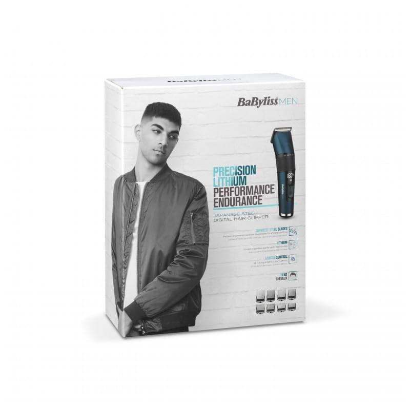 BaByliss Japanese Steel Digital E990E Metallic Blue - Tondeuses à cheveux sans fil image de la boîte