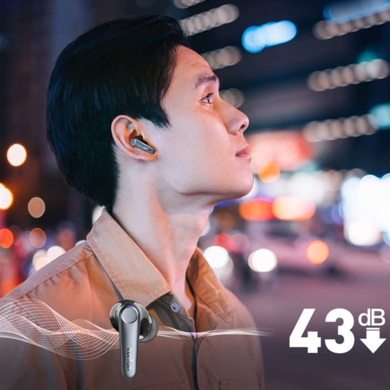 Earfun Air Pro 3 ANC Negro - Auriculares Bluetooth - ANC