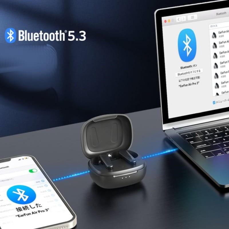Earfun Air Pro 3 ANC Negro - Auriculares Bluetooth - Bluetooth