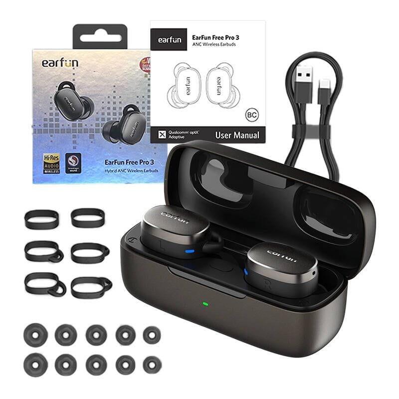 Earfun Free Pro 3 Black - Casque Bluetooth avec coussinets image