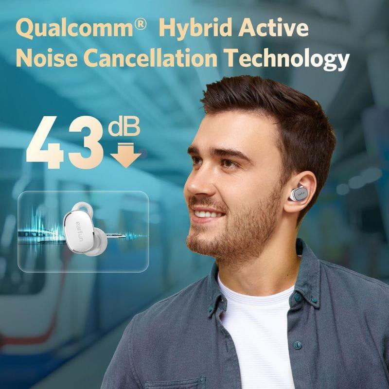 Earfun Free Pro 3 Blanco - Auriculares Bluetooth cancelación de ruido