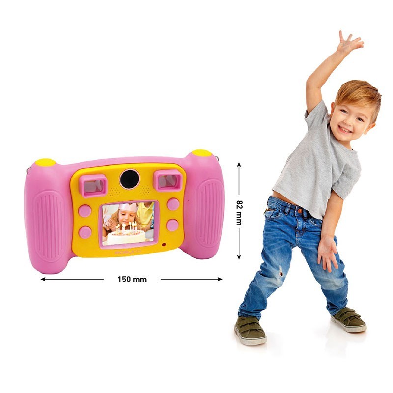 Easypix KiddyPix Mystery Rosa - Cámara para Niños - Color rosa, dimensiones: 150 x 82 mm