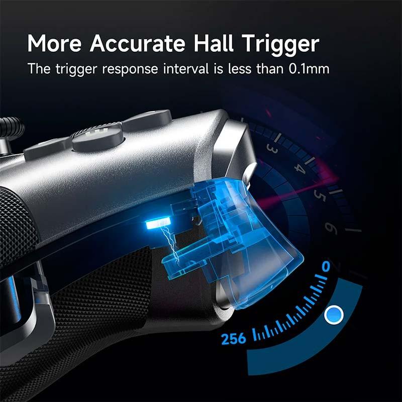 EasySMX X10 Argenté - gâchettes avec capteur Hall