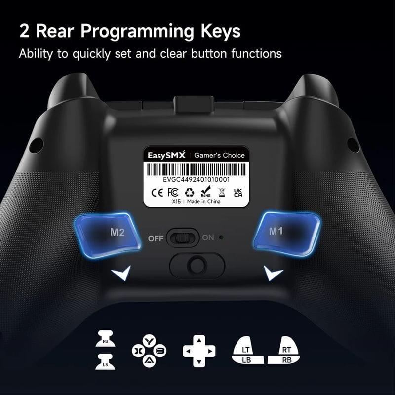 Arrière de EasySMX X15 Wukong - Manette pour PC, Nintendo Switch et Smartphone (Android et iOS)