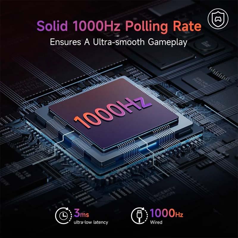 Gamepad EasySMX X20 - 1000Hz de tasa