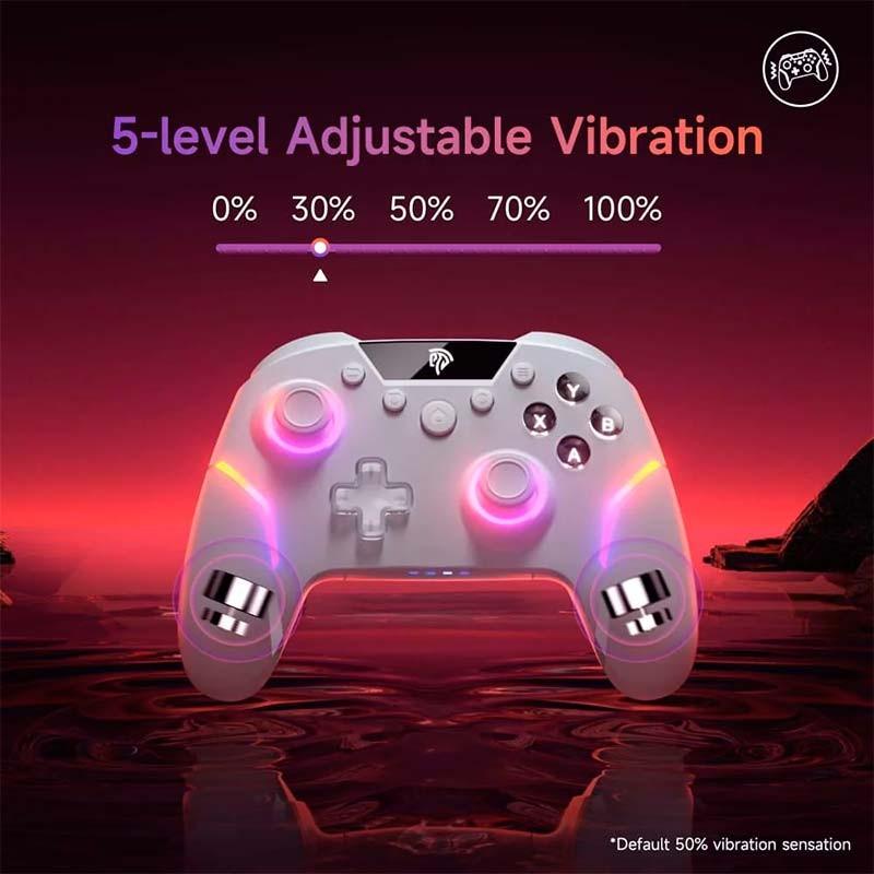 Gamepad EasySMX X20 - potencia de vibración ajustable