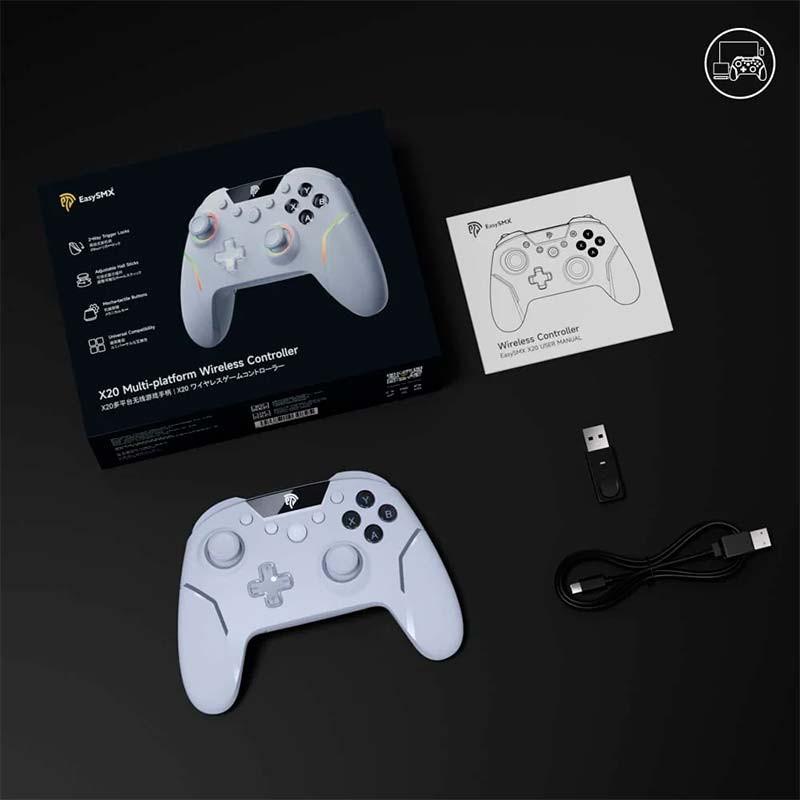 Gamepad EasySMX X20 - contenido del embalaje