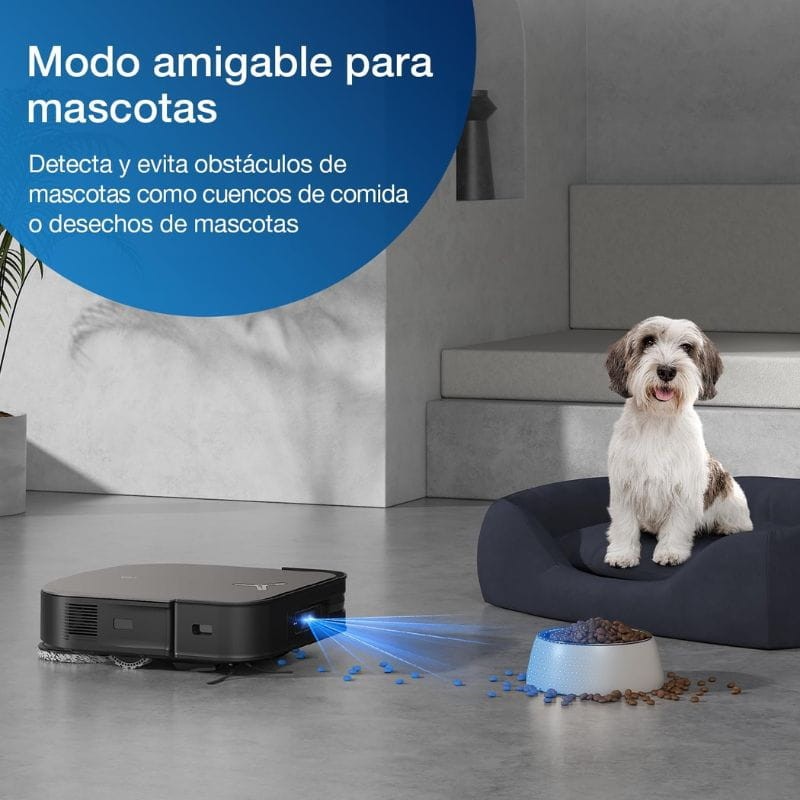 Ecovacs Deebot X2 OMNI 0,42 L Negro - Robot aspirador modo amigable para mascotas