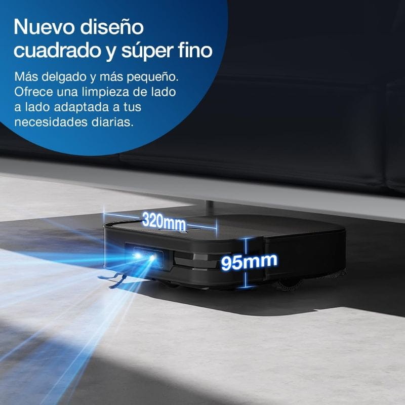 Ecovacs Deebot X2 OMNI 0,42 L Negro - Robot aspirador diseño cuadrado