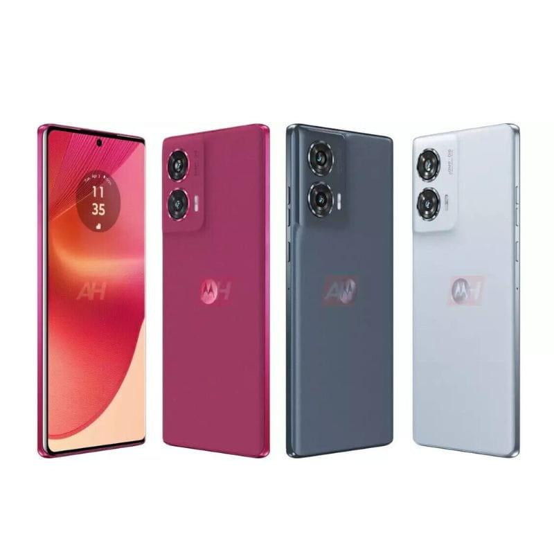 Motorola Edge 50 Fusion 5G 12 Go/256 Go Bleu guimauve - Téléphone portable Différentes couleurs au dos