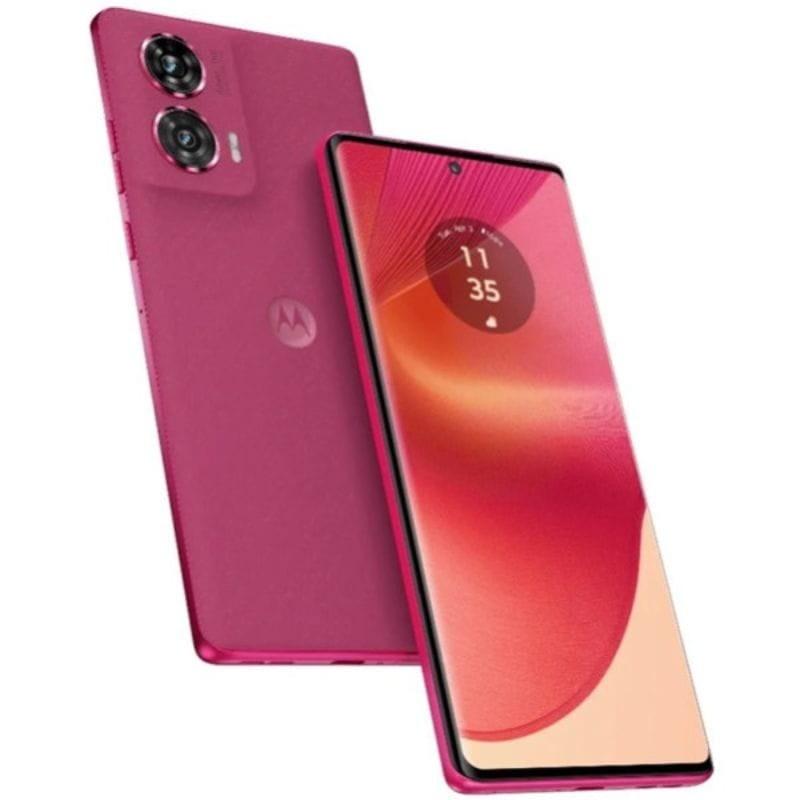 Motorola Edge 50 Fusion 5G 8GB/256GB Rosa - Imagem de frente e verso do telemóvel