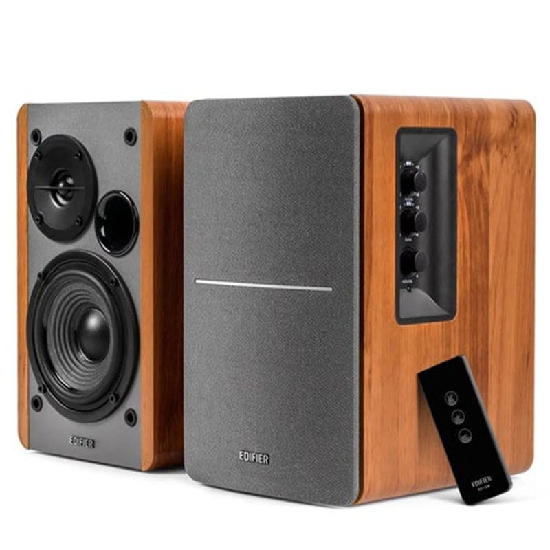 Frente de Edifier R1280T 21W Madeira - Colunas 2.0