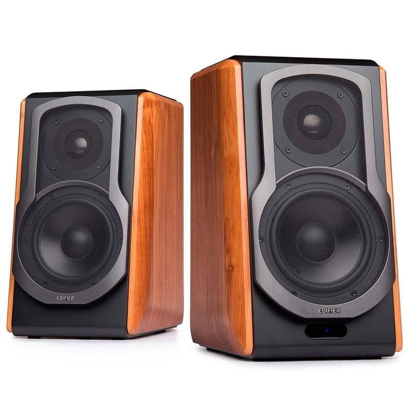 Puissant de Edifier S1000 MKII 120W 2.0 Bois - Haut-parleurs Bluetooth