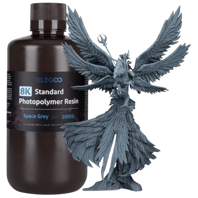 ELEGOO 8K Résine Standard Couleur Grise Pour Imprimantes 3D Résine LCD - 1KG