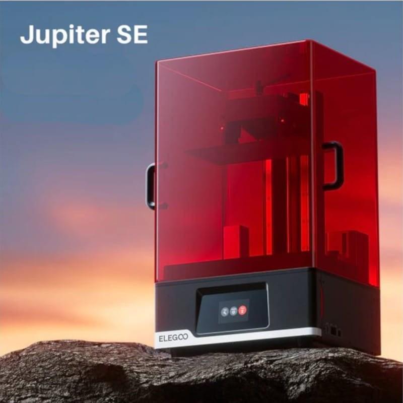 Frontal de Elegoo Jupiter SE Mono LCD - 6K - Velocidade 70mm/h - Tamanho de impressão grande 12,8 polegadas - Nivelamento automático - Impressora 3D de resina
