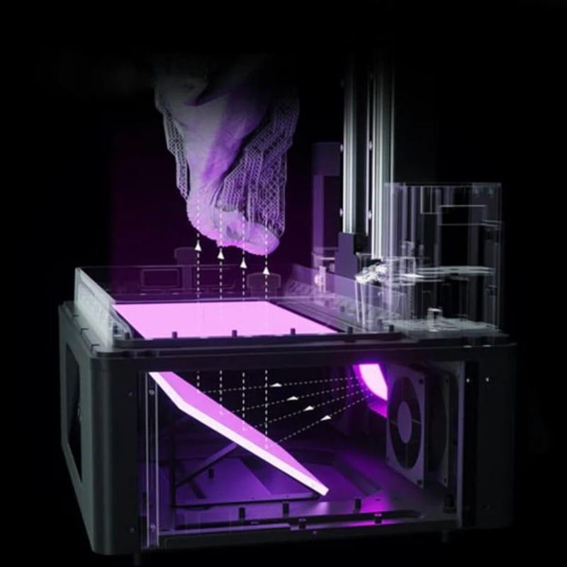 Fonte de luz de Elegoo Jupiter SE Mono LCD - 6K - Velocidade 70mm/h - Tamanho de impressão grande 12,8 polegadas - Nivelamento automático - Impressora 3D de resina