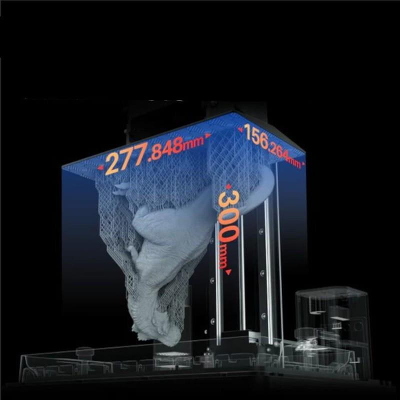 Poderoso Elegoo Jupiter SE Mono LCD - 6K - Velocidade 70mm/h - Tamanho de impressão grande 12,8 polegadas - Nivelamento automático - Impressora 3D de resina