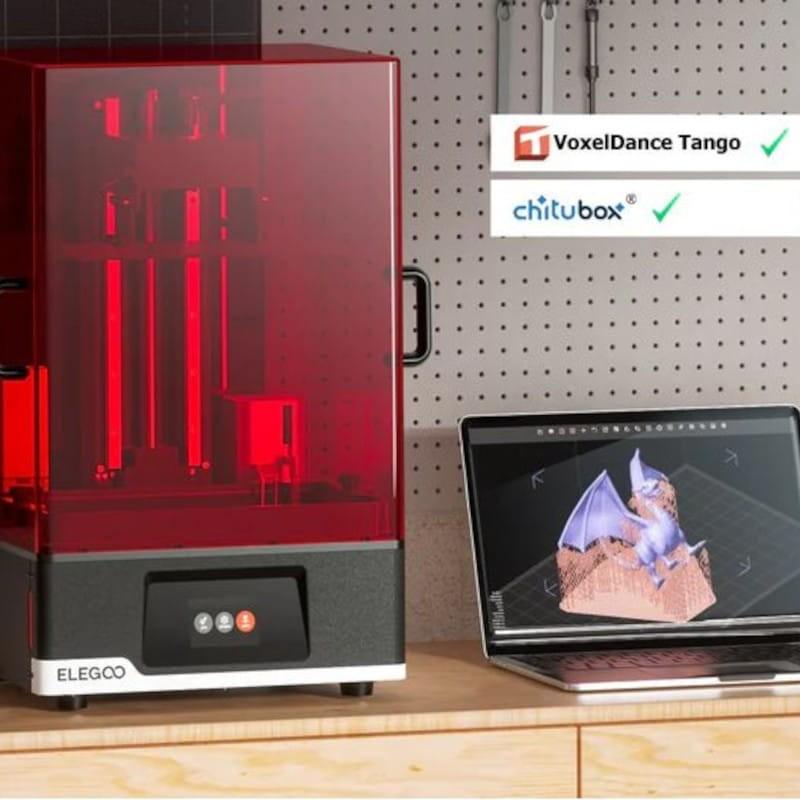 Programas de Elegoo Jupiter SE Mono LCD - 6K - Velocidade 70mm/h - Tamanho de impressão grande 12,8 polegadas - Nivelamento automático - Impressora 3D de resina