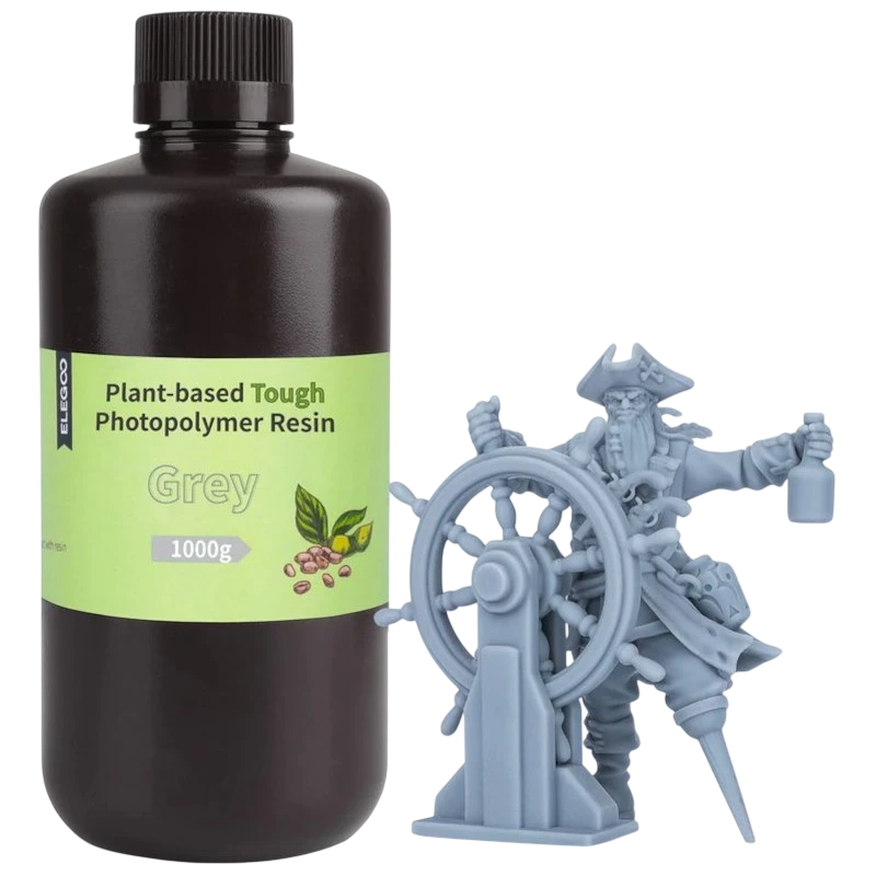 Elegoo Plant Based Résine Couleur Grise pour imprimantes 3D à base de résine LCD - 1KG
