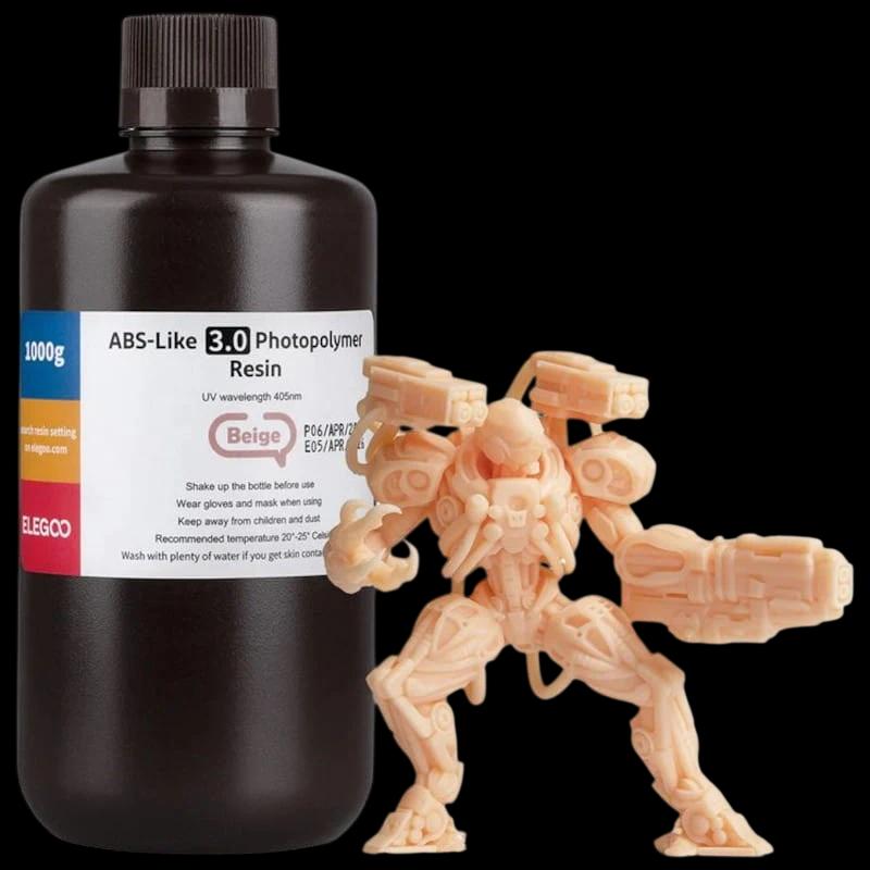 ELEGOO Resina ABS V3.0 Beige Para Impresoras 3D de Resina LCD - 1KG