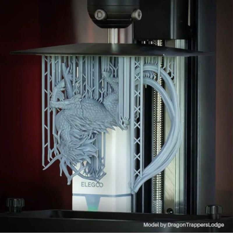 Resistente ELEGOO Resina Estándar v2.0 Color Gris Para Impresoras 3D de Resina LCD - 1KG