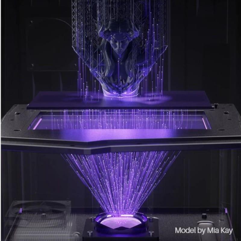 Autonivelamento de Elegoo Saturn 4 Mono LCD HD - 12K - Alta Velocidade Tamanho de impressão 218x220x122mm Sensor inteligente - Impressora 3D de resina